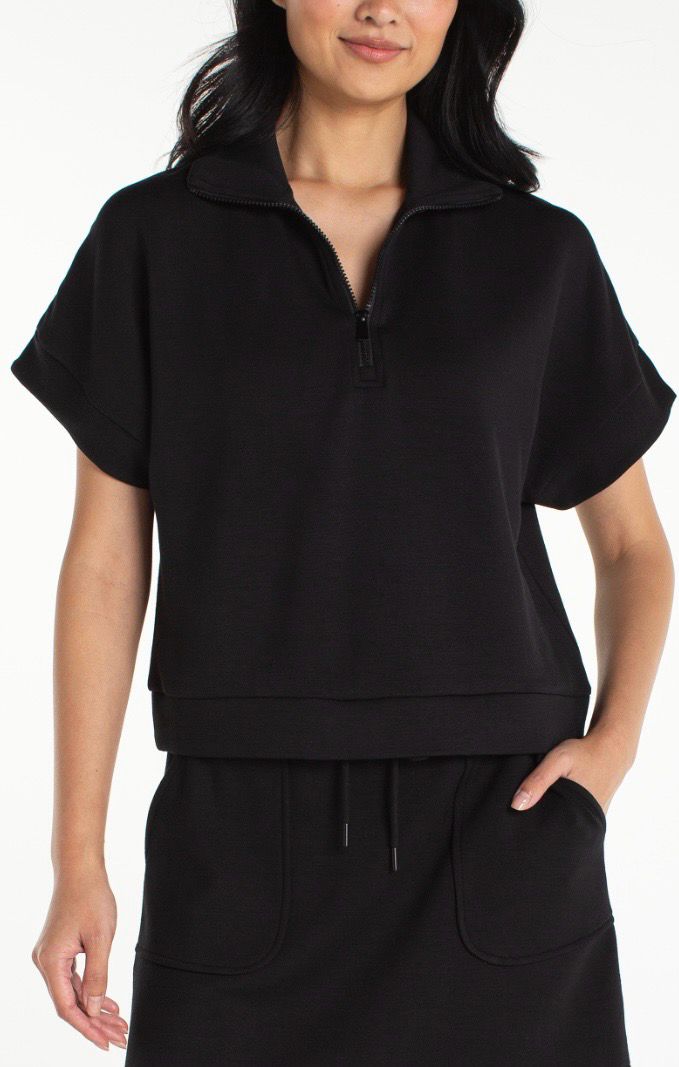 Liverpool LM8K52C9 Half Zip SS Popover-Black