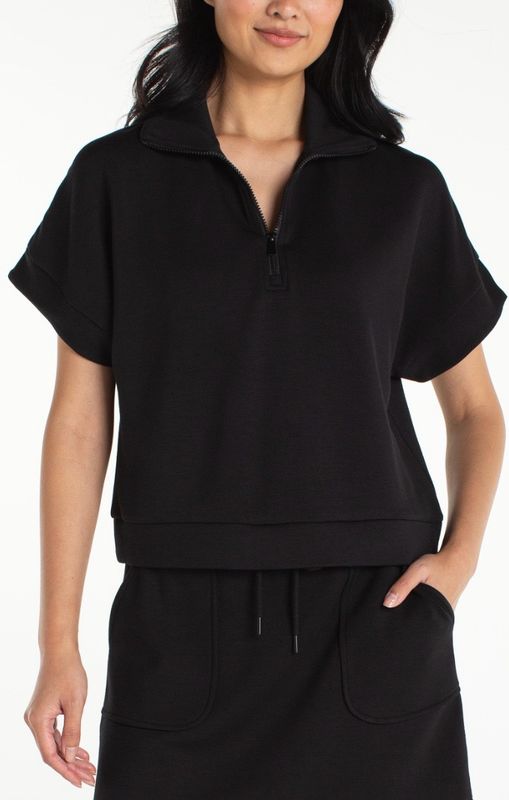 Liverpool LM8K52C9 Half Zip SS Popover-Black