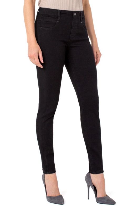 Liverpool LM2337F62 Gia Glider Skinny-Black Rinse
