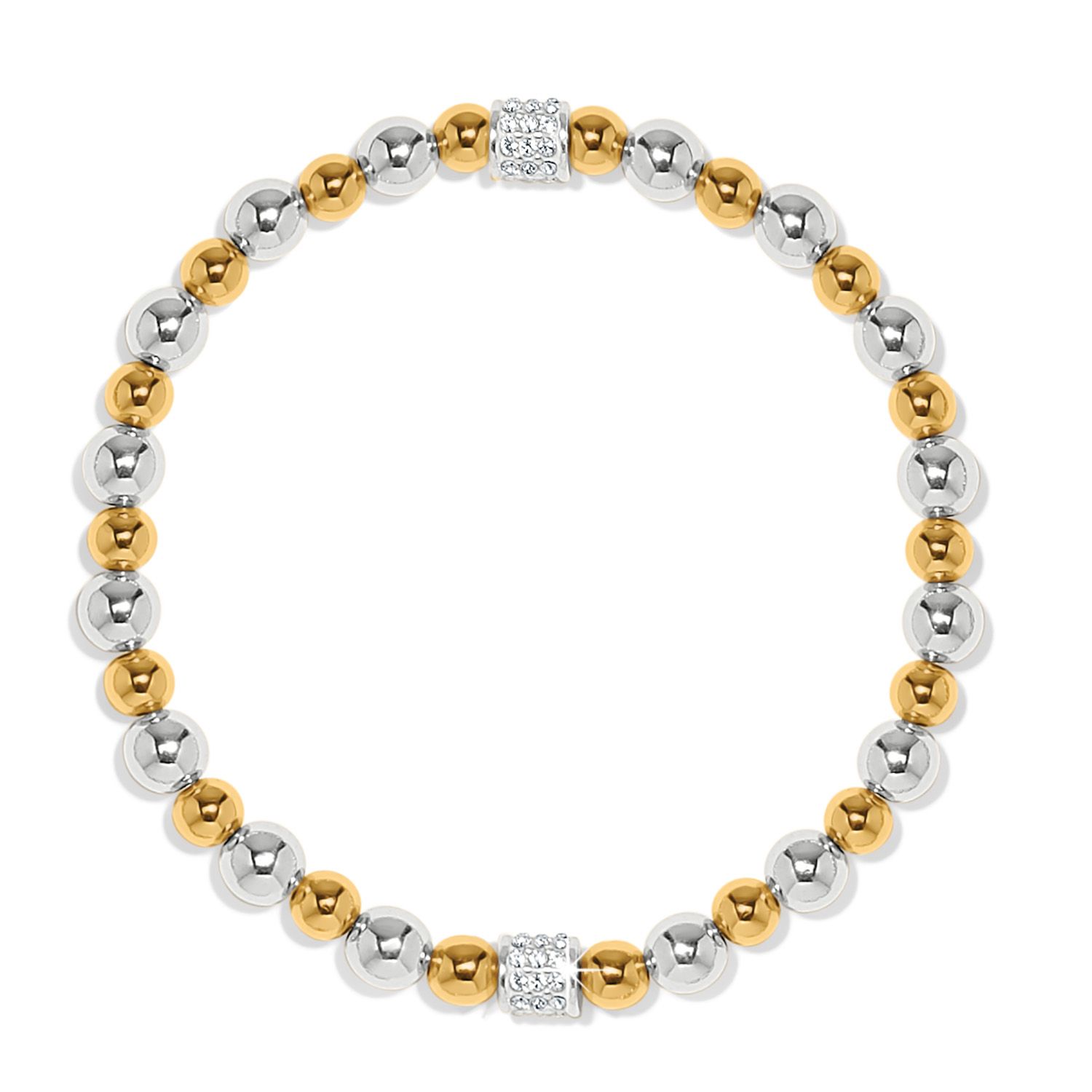 Brighton JF0292 Meridian Petite Stretch Bracelet-Sil/Gold