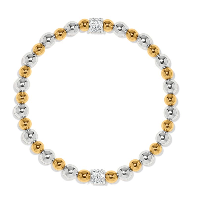 Brighton JF0292 Meridian Petite Stretch Bracelet-Sil/Gold