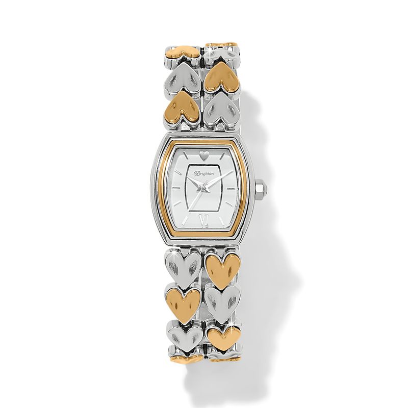 Brighton W30642 Cascade Heart Watch-Silver/Gold