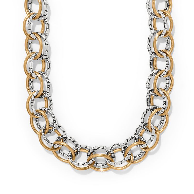 Brighton JM0082  Pebble Link Two Tone Necklace