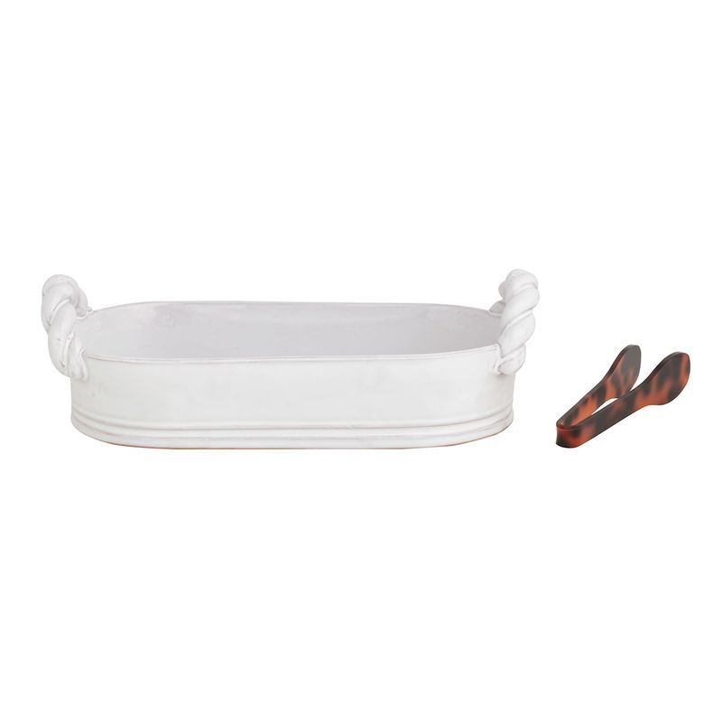 MudPie 46000430 Ceramic Handle Bread Bowl