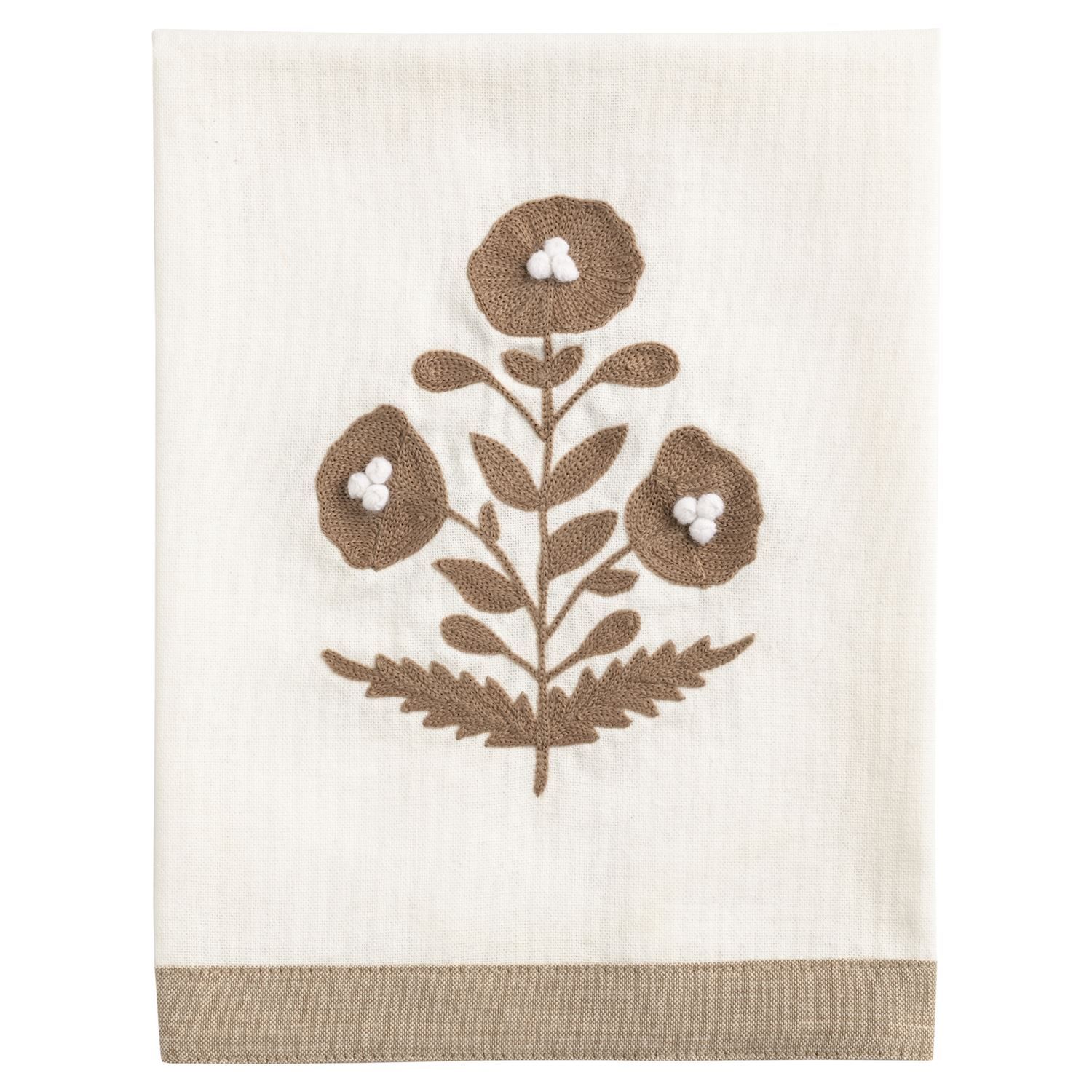 MudPie 42170269 Embroidered Tea Towels