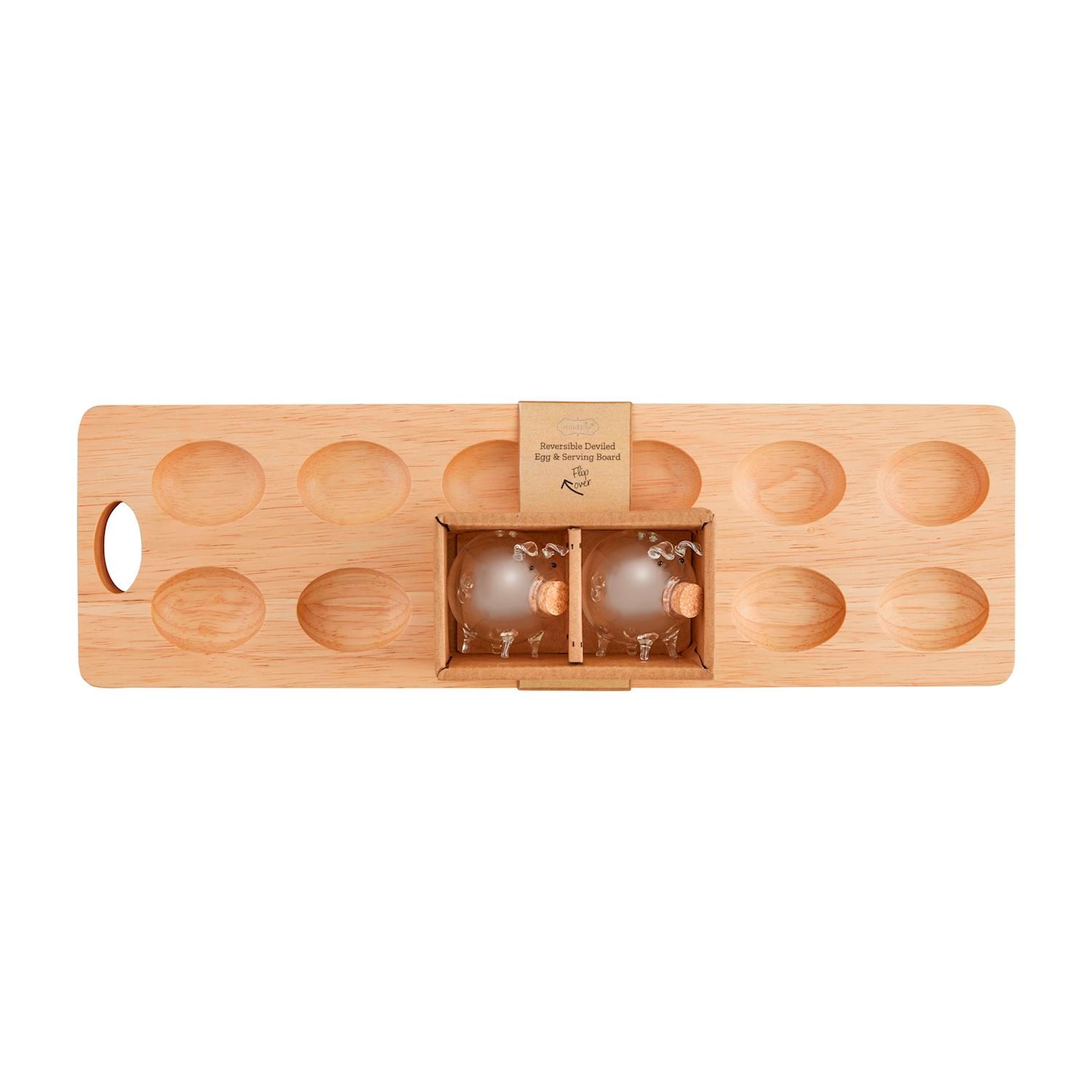 MudPie 41580013 Reversible Deviled Egg &amp; Serving Board