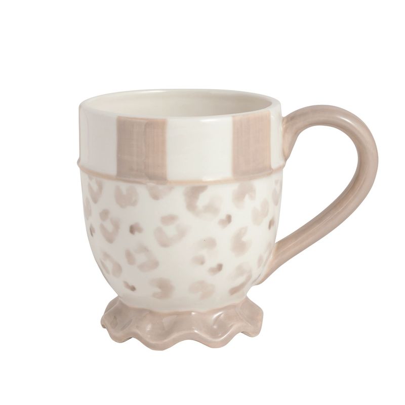 MudPie  43500288 Leopard Print Mugs