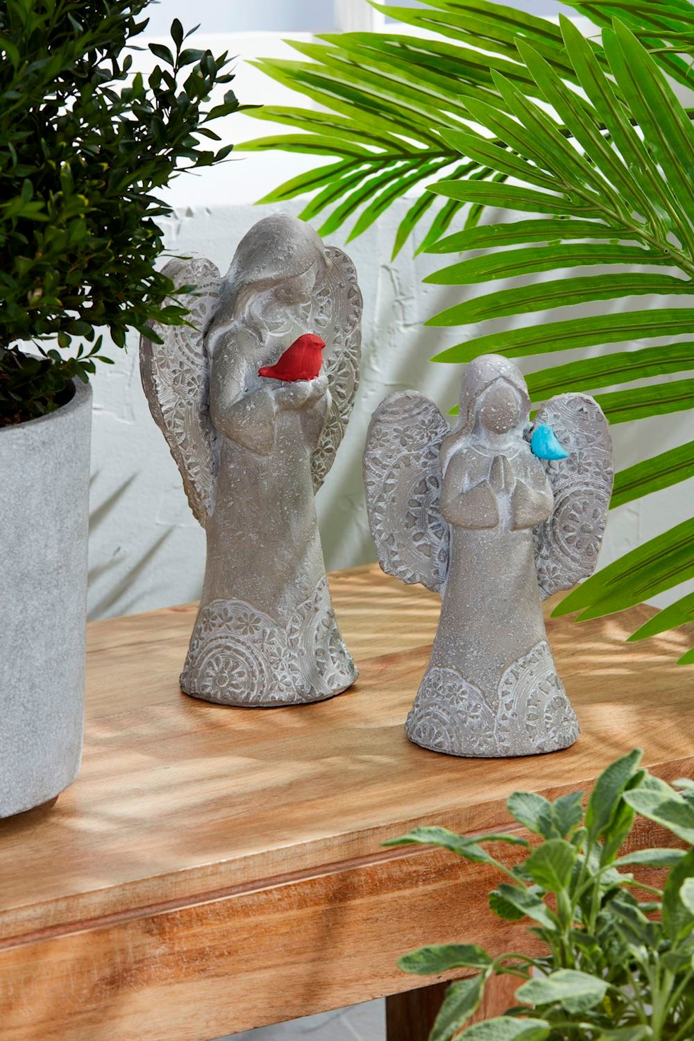 MudPie 41900113 Concrete Garden Angel