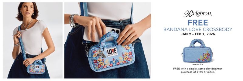 Brighton D30340 Bandana Love Crossbody Promotion