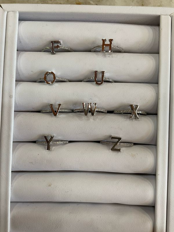 Maya J Love Letter adj. ring - silver