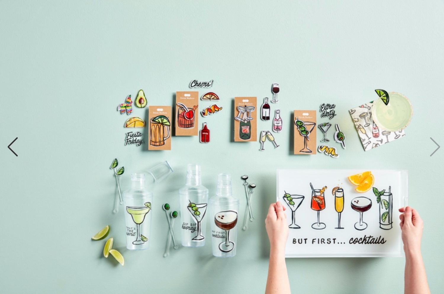Mudpie 40350064 Cocktail Shaker Sets
