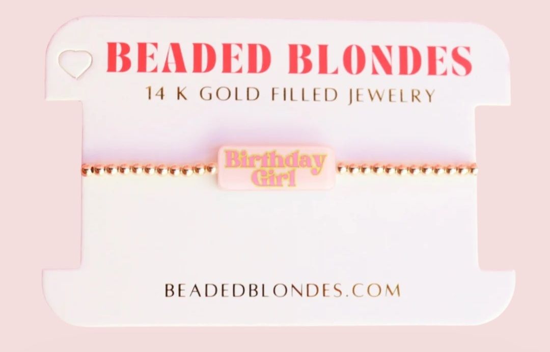 Beaded Blondes Birthday Girl Bracelet