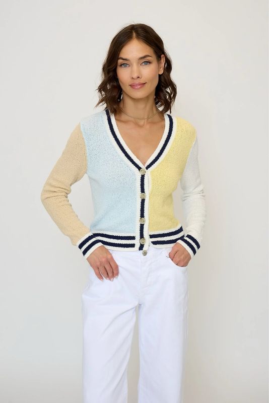 Central Park West CU25-10019S Daphe Varsity -Cardi