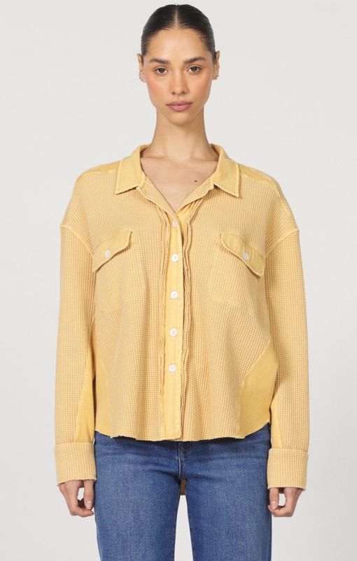 Dear John DJK3047W1OKB Foster LS Waffle ButtonDown