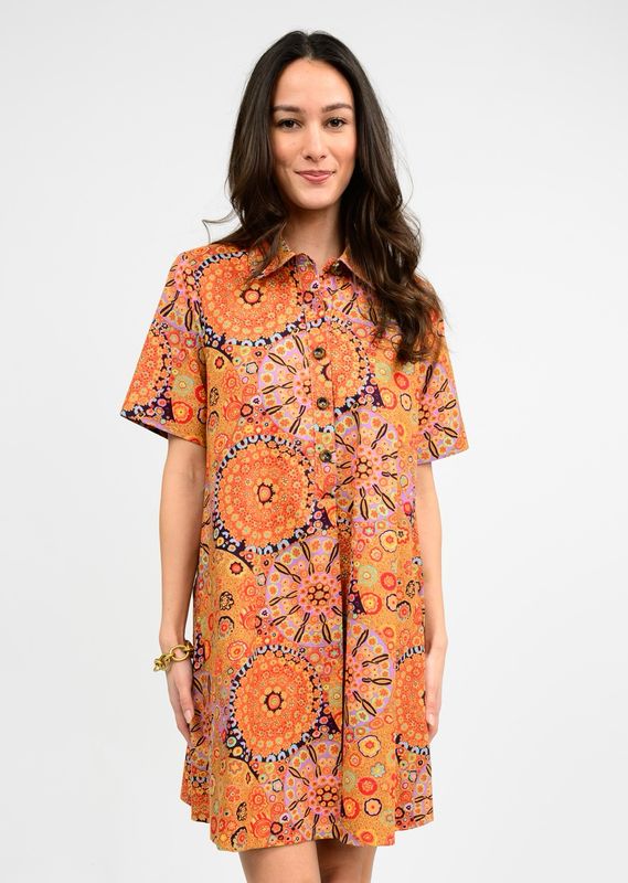 Uncle Frank 72631 Kaleidoscope Shift Dress