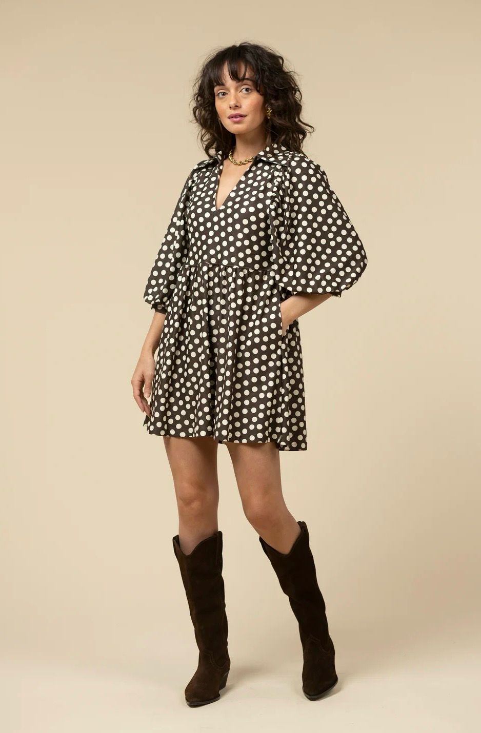 Smith&amp;Quinn 11109-1363 Charlotte Dress-Choc. Dot