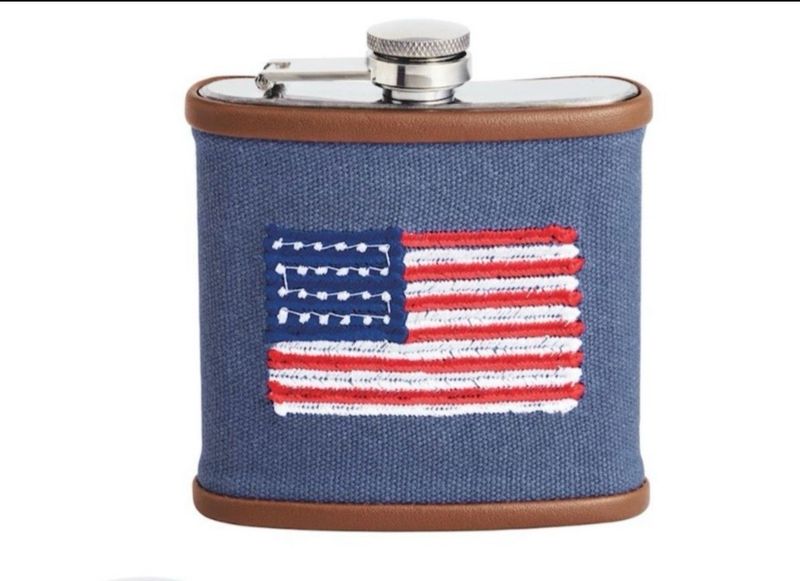 MudPie 40350077 Men's Embroidered Icon Flasks