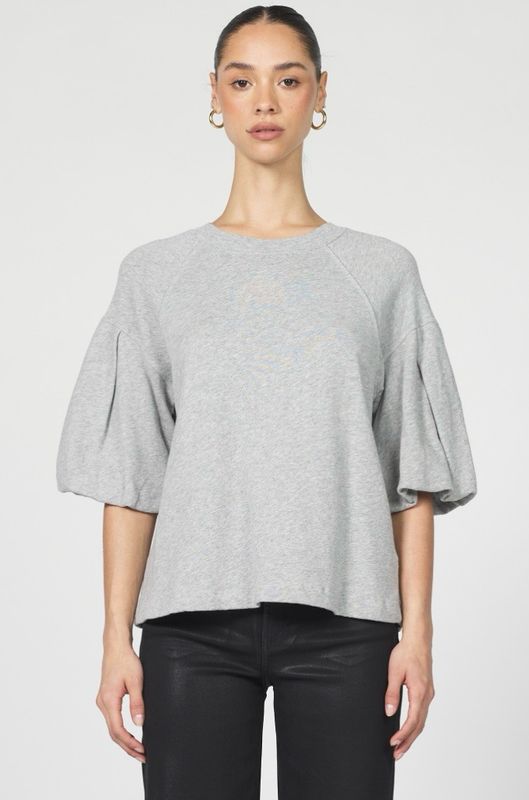 Dear John DSW3183U9HGY Matteo Puff Slv Crew-Grey