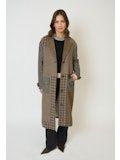 Central Park West CF25-20088W Raven Patchwork Coat
