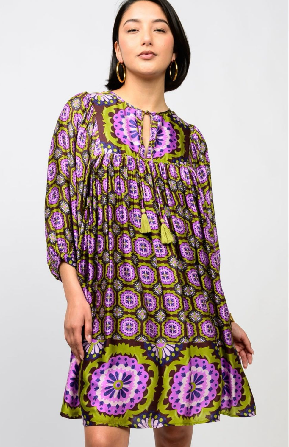 Uncle Frank 73649 Medallion Border Dress