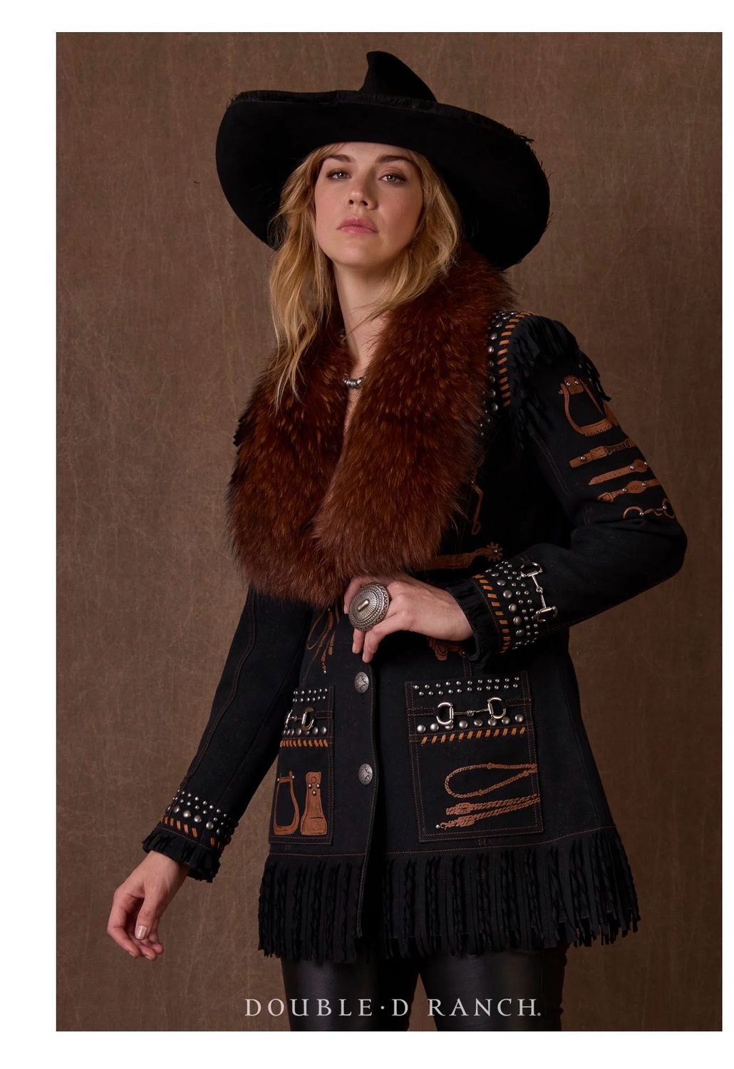 Double D C3458 Tucker's Tack Jacket-Black