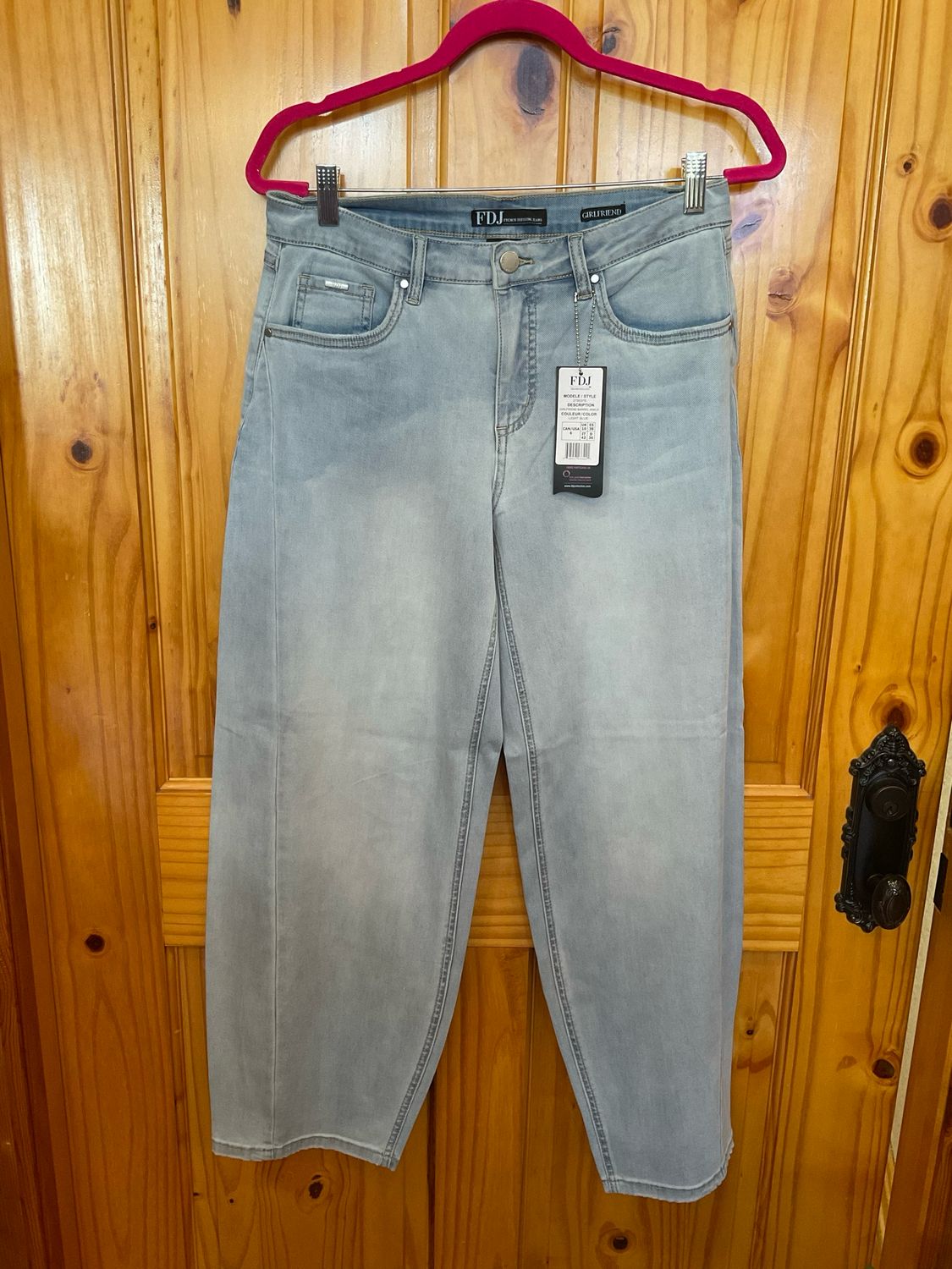 FDJ 2795370 Girlfriend Barrel Ankle Jeans-Light Bl