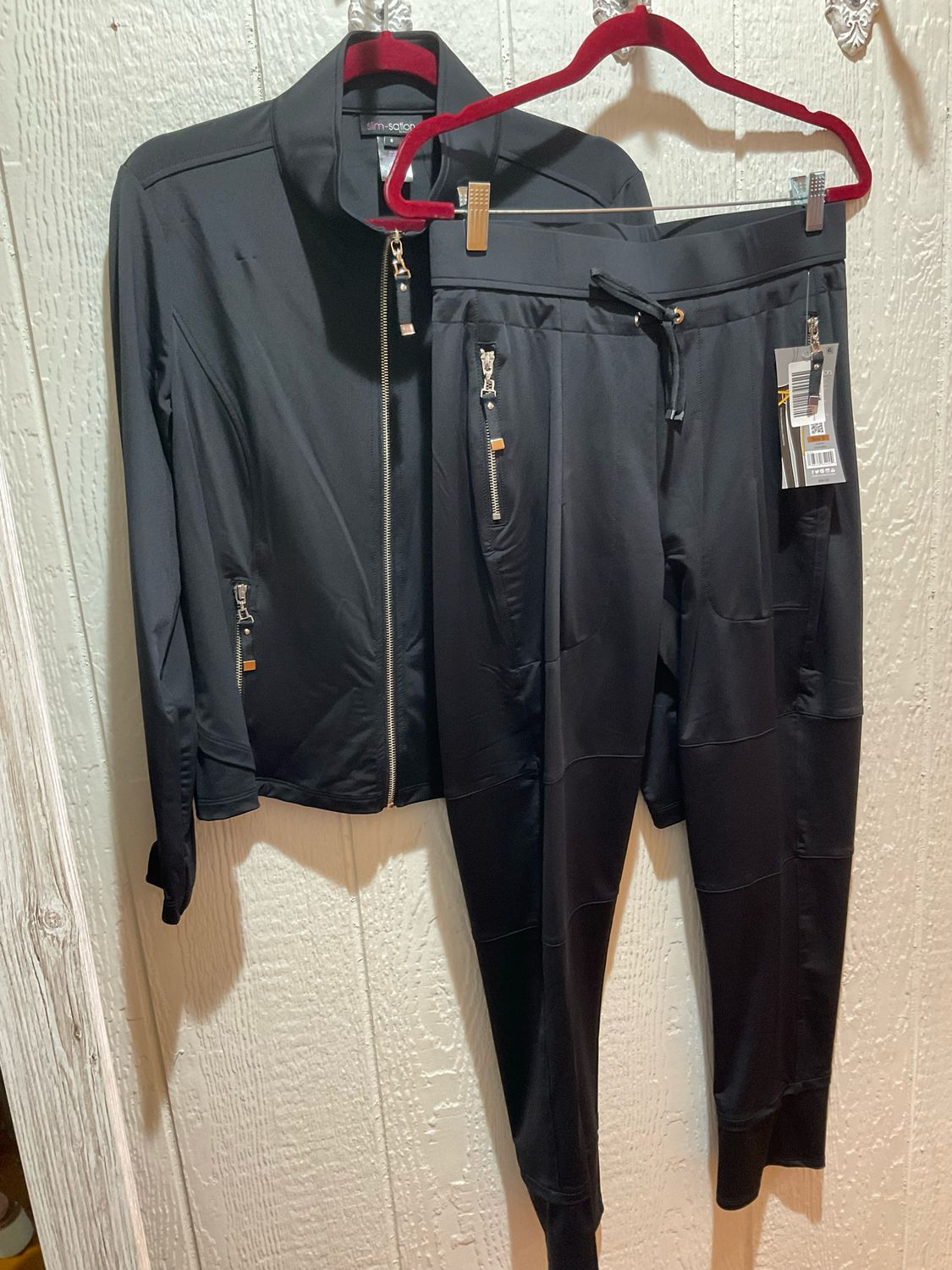 Slimsation M35703PM Jogger Drawstring Pant-Black