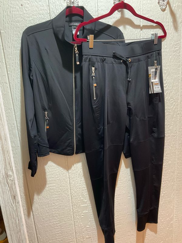 Slimsation M35703PM Jogger Drawstring Pant-Black