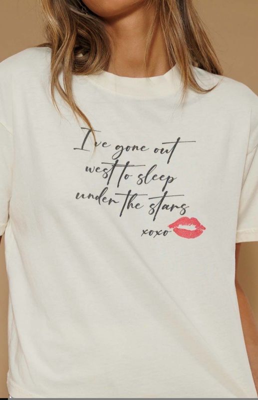 All Us Under the Stars Wide Crop Tee