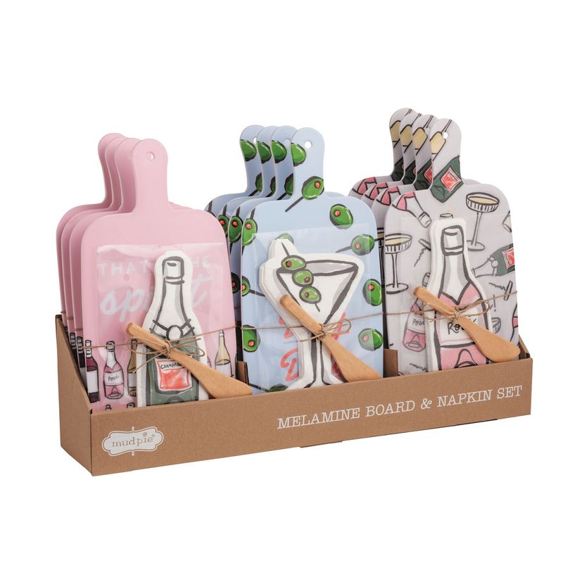 MudPie 42210235 Celebration Melamine Bar Board Set