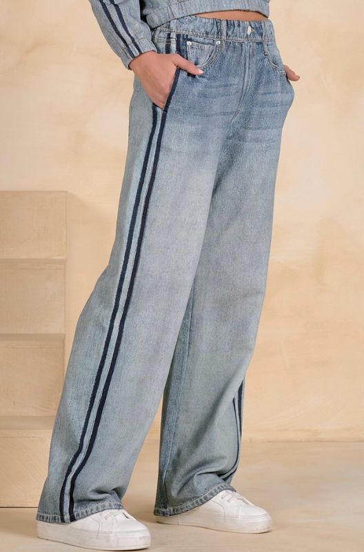 Elan JF2399 Sweat Jeans-Track Pants Stripe