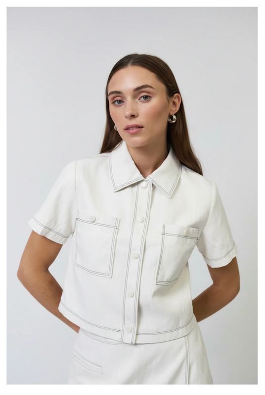 Central Park West CS26-20004W Chelsea Crop Jacket