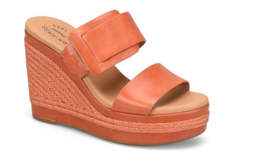 Kork Ease KE00287 Raya Wedge Sandal-Orange