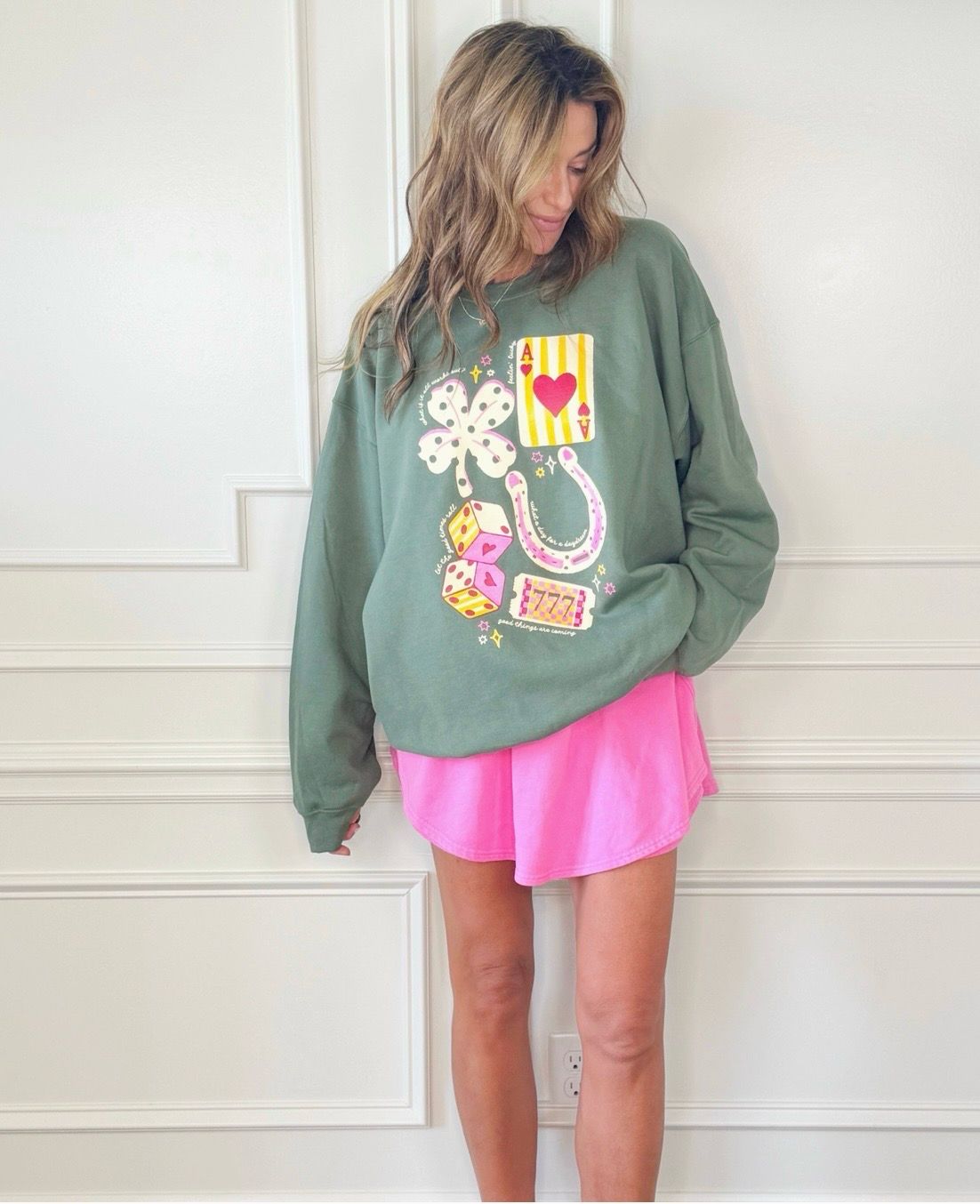 Poppy &amp; Pine Good Luck Trinkets Sweatshirt