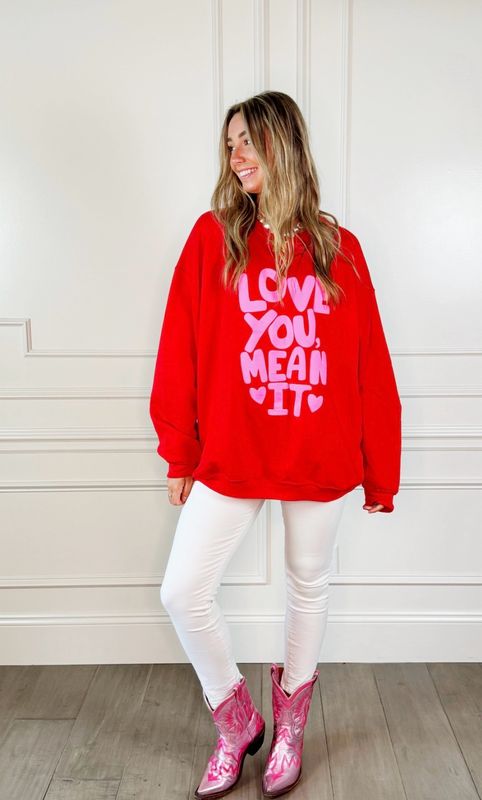 Poppy &amp; Pine Love You Mean It Sweatshirt