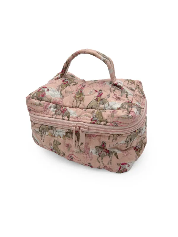 Ida Mae Home Birdie Rose Quilted Travel Case