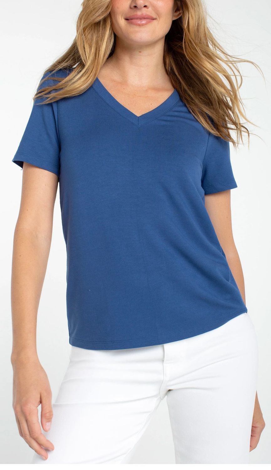 Liverpool LM8J0KT60-S SS VNeck-LibertyBlue