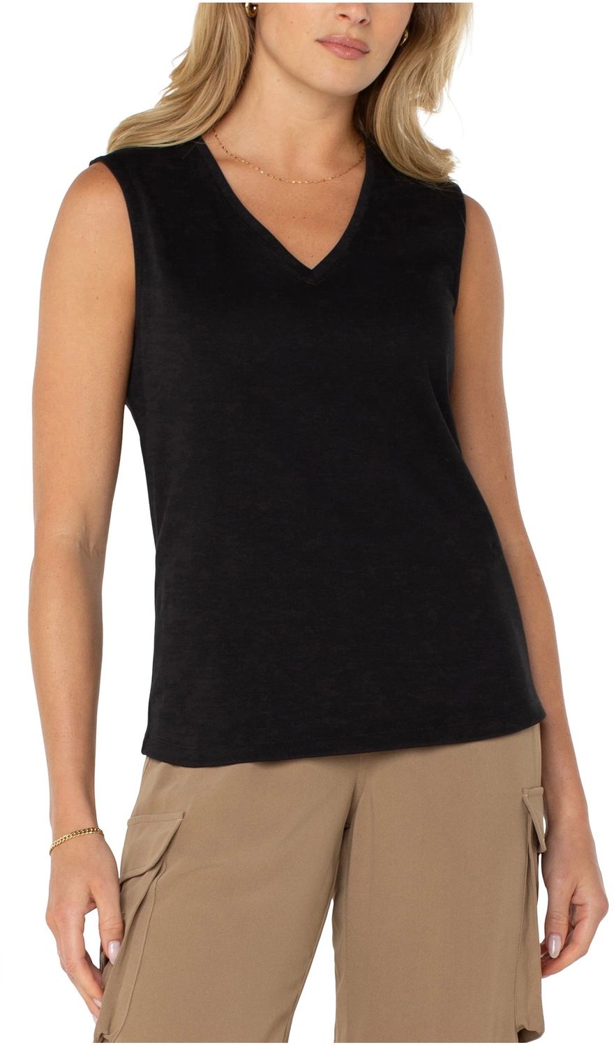 Liverpool LM8H35K99 Sleeveless VNeck-Black