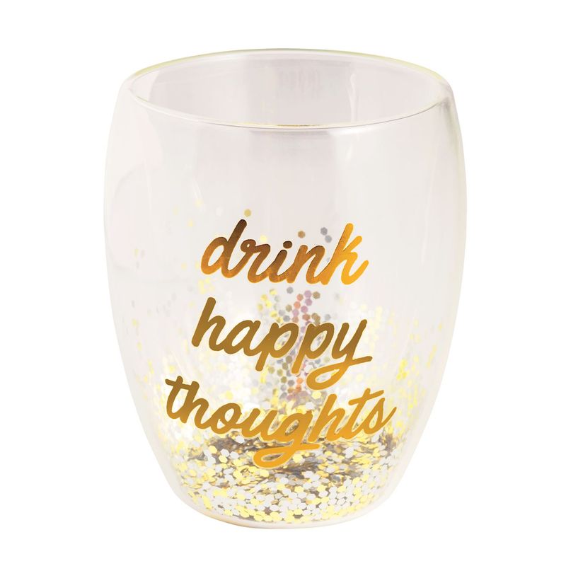MudPie 44600151 Confetti Drink Glass