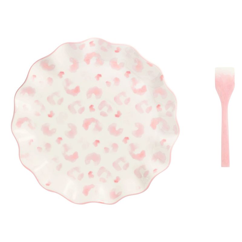 MudPie 42200228 Leopard Cookie Plate