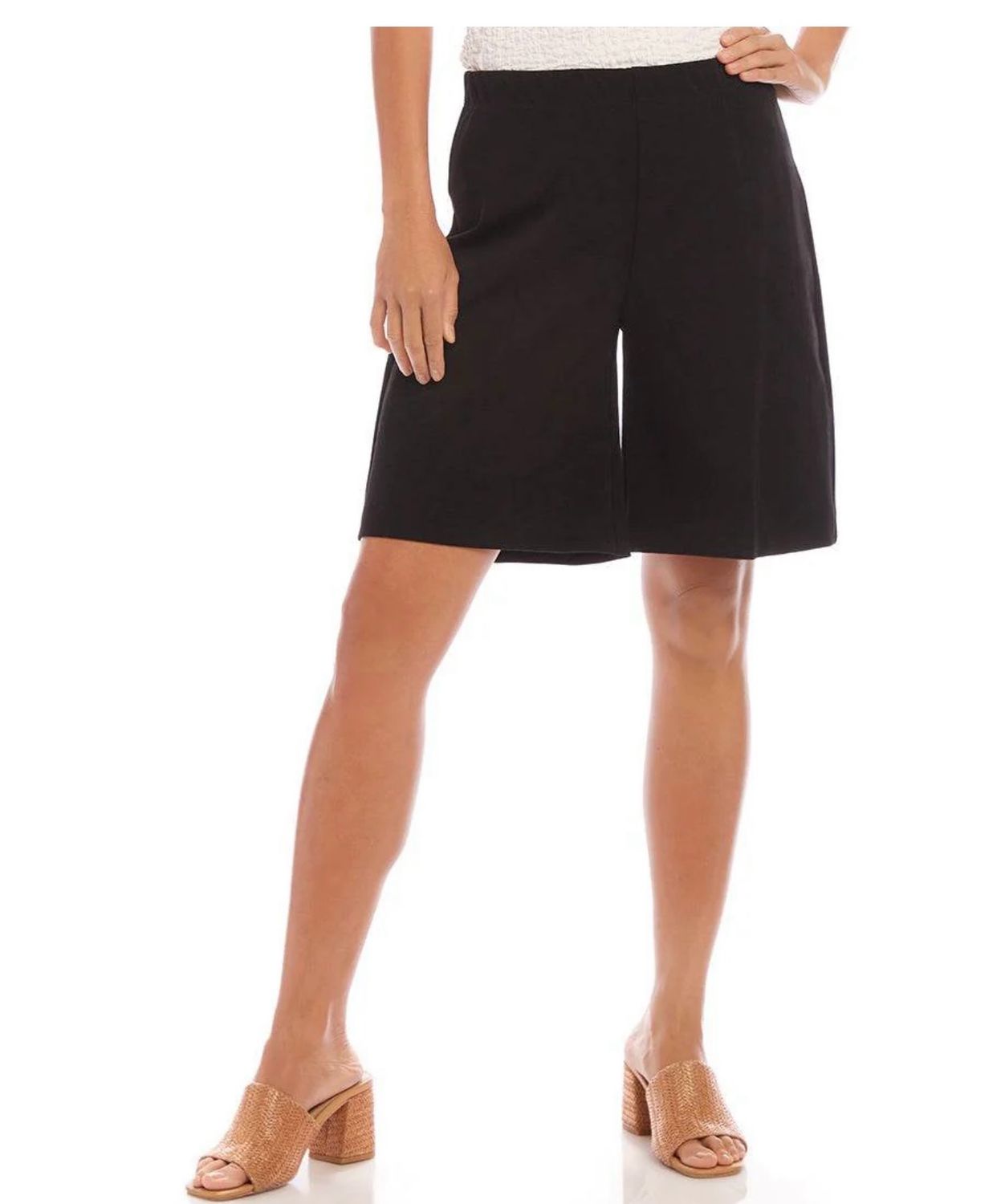 Karen Kane L09003 A-Line Shorts Black