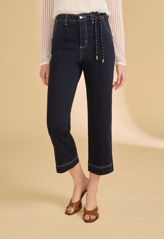 FDJ 6907511 Suzanne Straight Crop-Navy