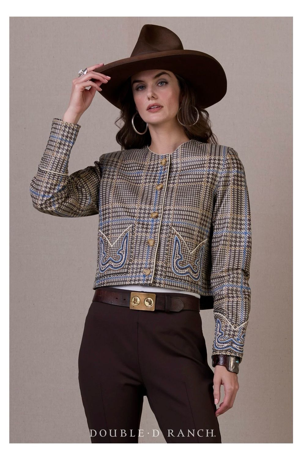 Double D C3481 Call'em Square Jacket-plaid