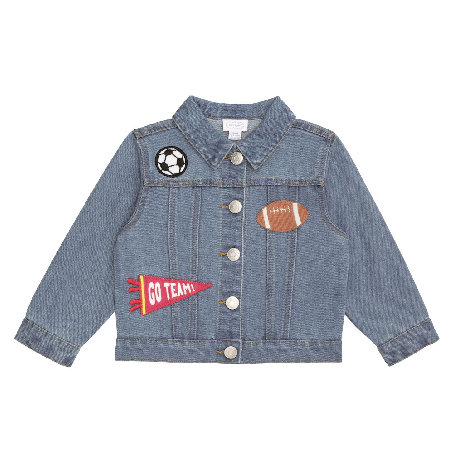 MudPie 11080200 Sports Denim Jacket