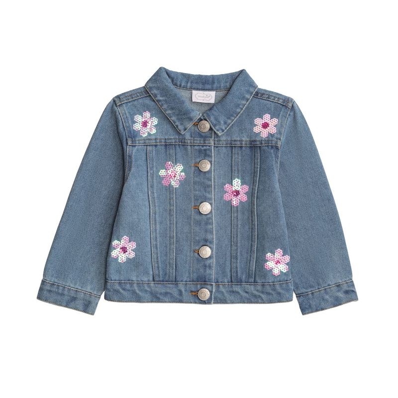 MudPie 11080195 Sequin Daisy Jacket