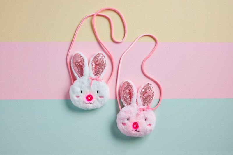 MudPie 10010151 Light Up Bunny Purse