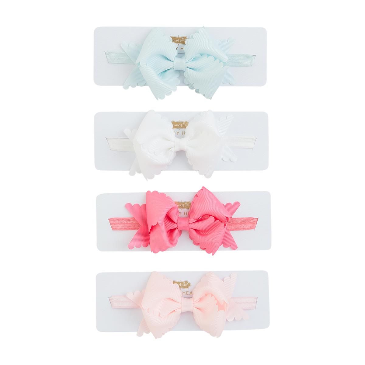 MudPie 101601761 Scallop Bow Headbands