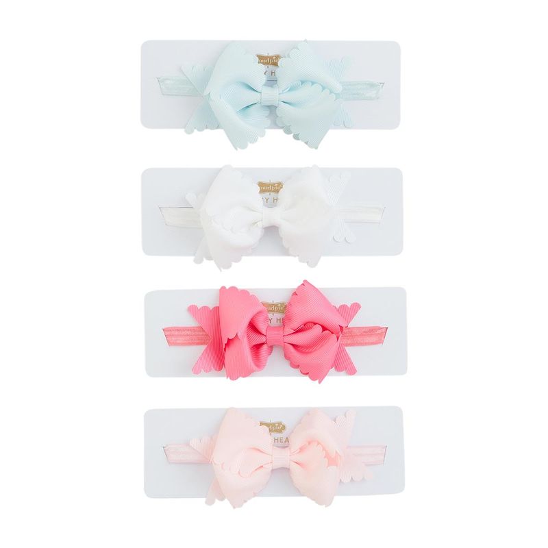 MudPie 101601761 Scallop Bow Headbands