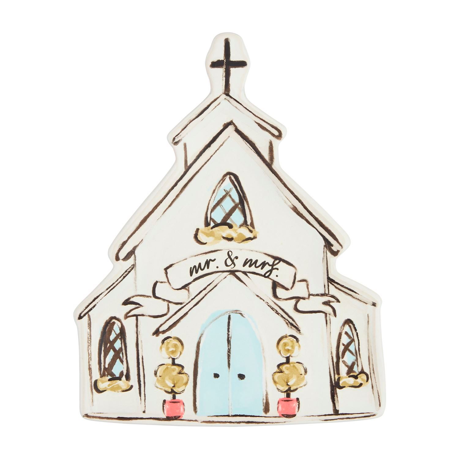 MudPie 40700768 Wedding Church Platter