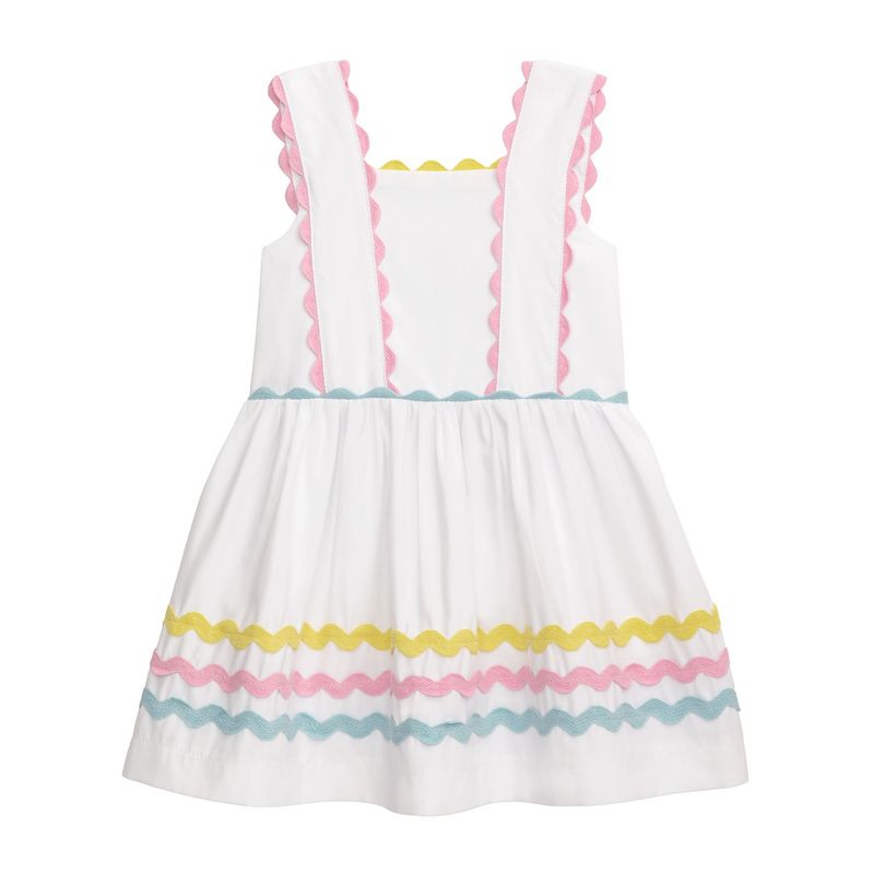 MudPie 15000334 Ric Rac Poplin Dress